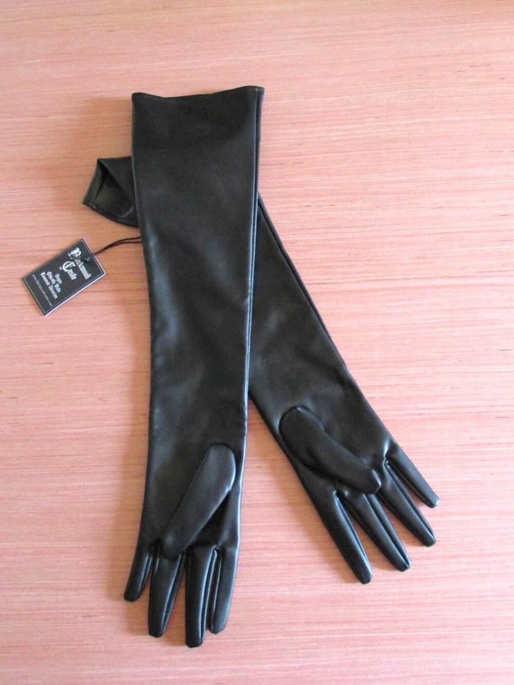 Blackwood Castle Lucy Gloves Vegan Leather Long Opera Gloves 1X